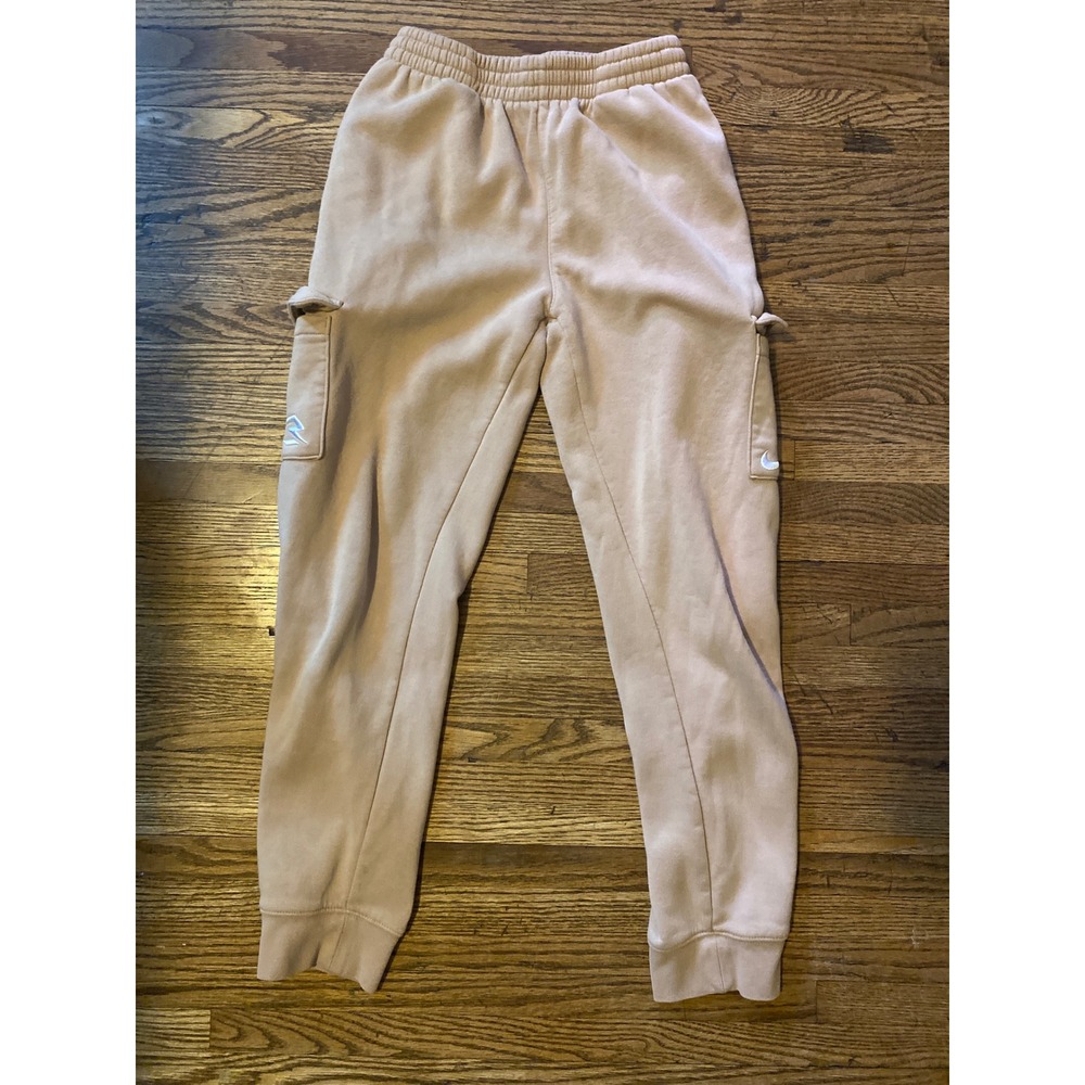 3Brand Russell Wilson Boys Tan Fleece Cargo Jogger Sweatpants Size Large 12-13Y